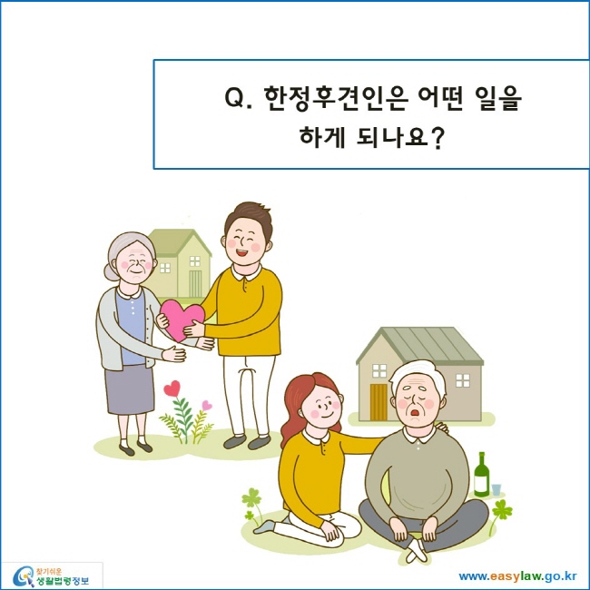 한정후견인은 어떤 일을 
하게 되나요?
